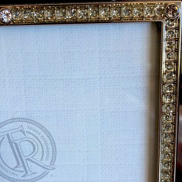 Black Chrome and clear stone picture Frame - Picture 2 of 3